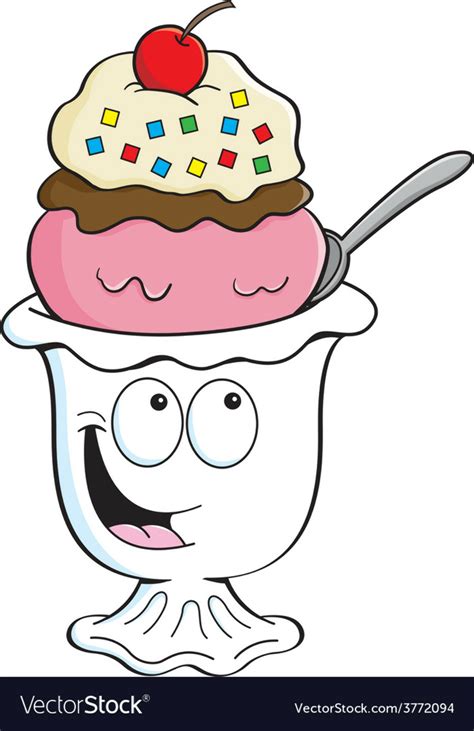 Download High Quality Ice Cream Sundae Clipart Vector Transparent Png