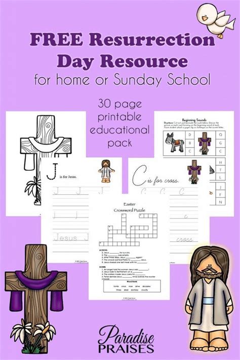 Free Printable Resurrection Day Learning Pack Printables Free Kids