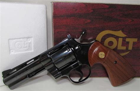 Sold Price Colt Python 357 Mag Pistol In Box Royal Blue 79 Invalid