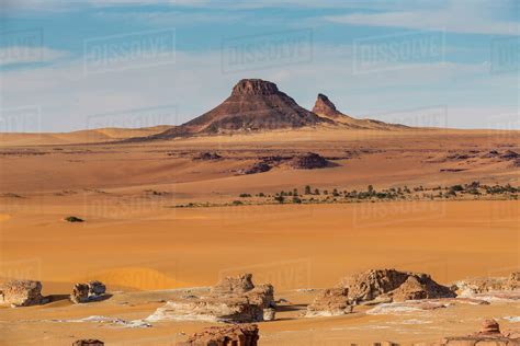 Beautiful Desert Scenery In Northern Chad Africa Stock Photo Dissolve