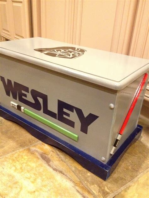 Items Similar To Custom Personalized Star Wars Wooden Toy Box With