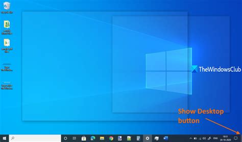 Show Desktop Not Working Or Missing In Taskbar In Windows 1110