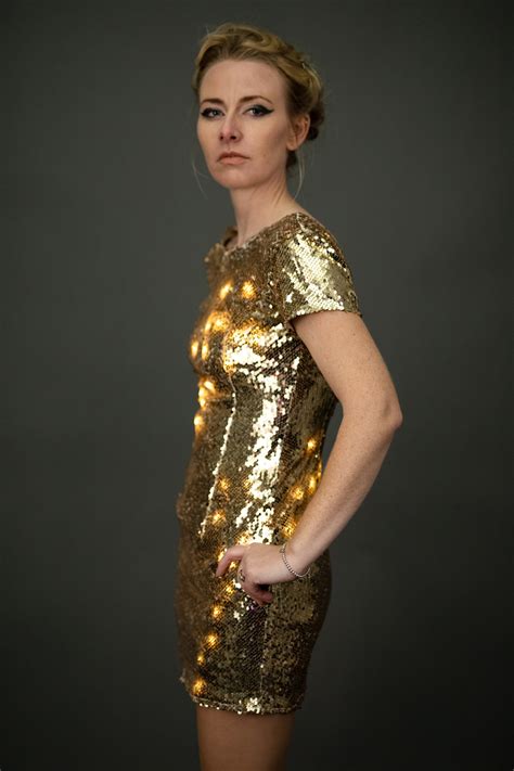 Shop Led Short Sequin Dress Lumen Couture