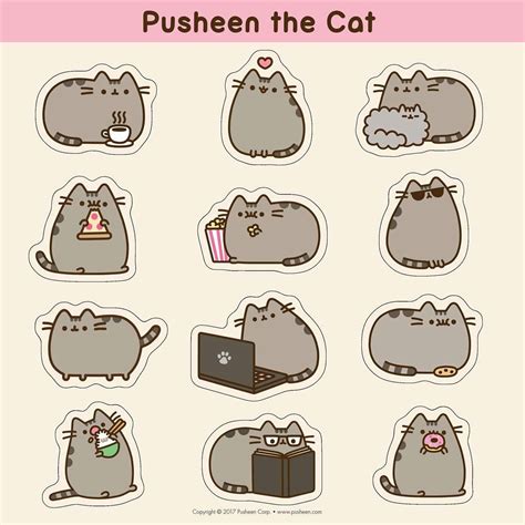 Stikers About ♡pusheen♡ Stickers Dễ Thương Thiệp