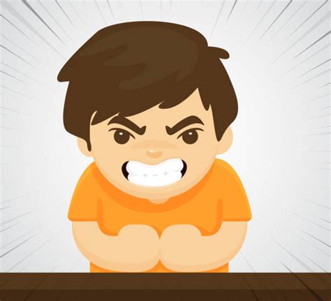 Angry Boy Illustrations Royalty Free Vector Graphics