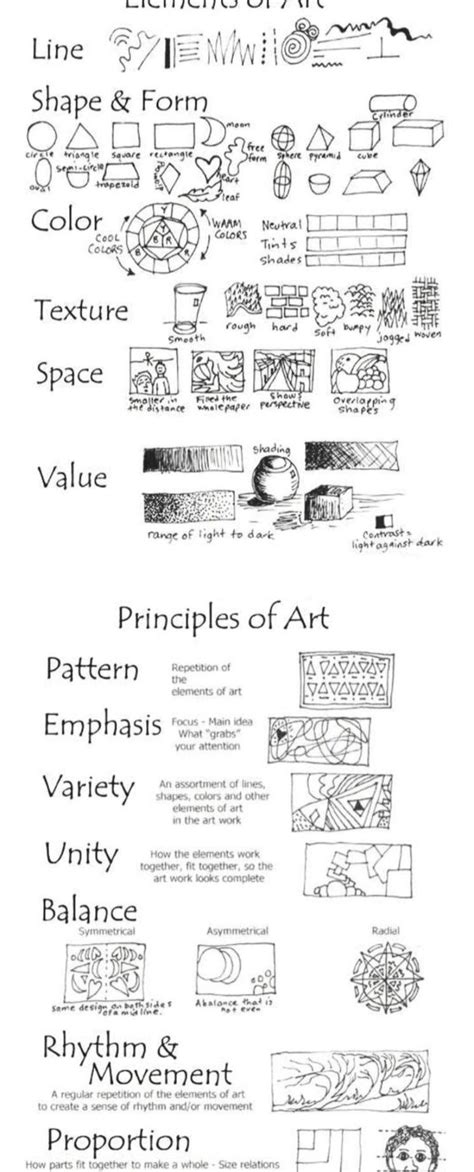 Elements And Principles Of Art Worksheets