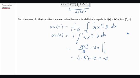 mean value theorem for integrals - YouTube