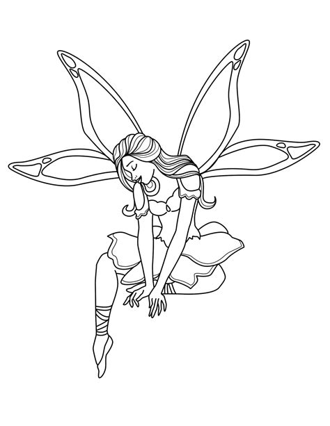 Free Printable Fairy Coloring Pages For Kids Fairy Coloring Pages Fairy