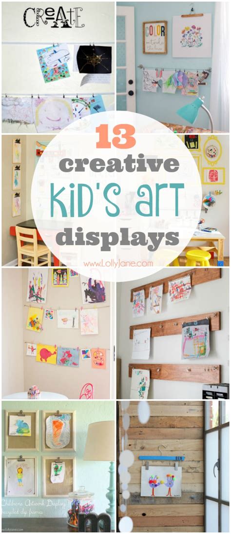 Creative Ways To Display Kids Artwork Art Display Kids Kids Art