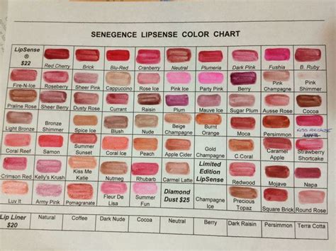Lipsense color chart! | Make-up | Pinterest | Colors, Messages and