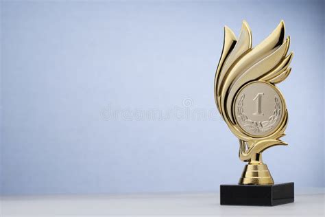 Champion Or Winners Silver Number One Trophy Stock Photo Image Of