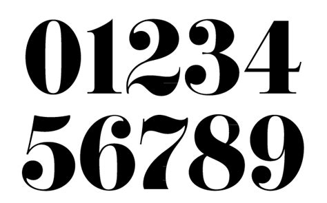 Cool Number Fonts | Numbers font, Number tattoo fonts, Number fonts
