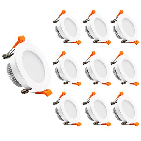 10pack 2 Inch Led Recessed Lighting Dimmable Downlight 3w35w Halog