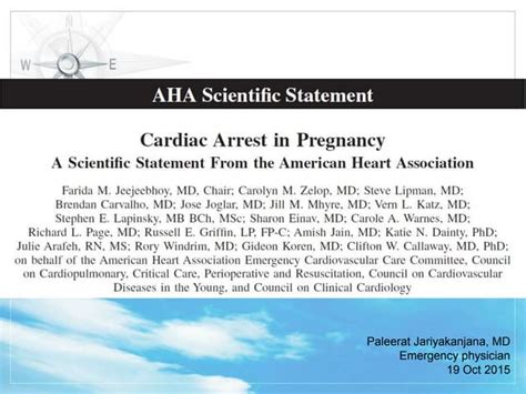 Cardiac Arrest In Pregnancy Ppt