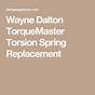 Wayne Dalton Torsion Spring Chart