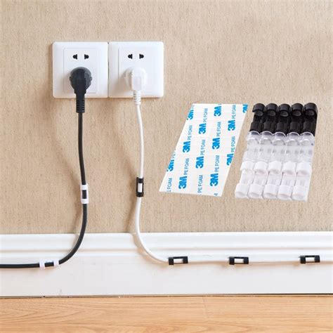 Cable Clips Wall Wire Holder Cord Storage Line Organizer