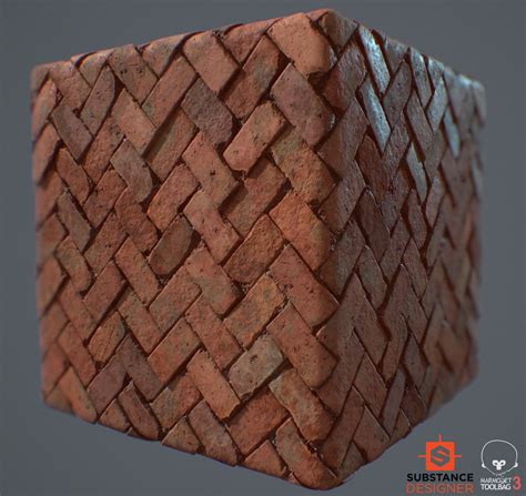 Artstation Herringbone Bricks Rajan Gupta Game Textures Textures Patterns Brick Texture