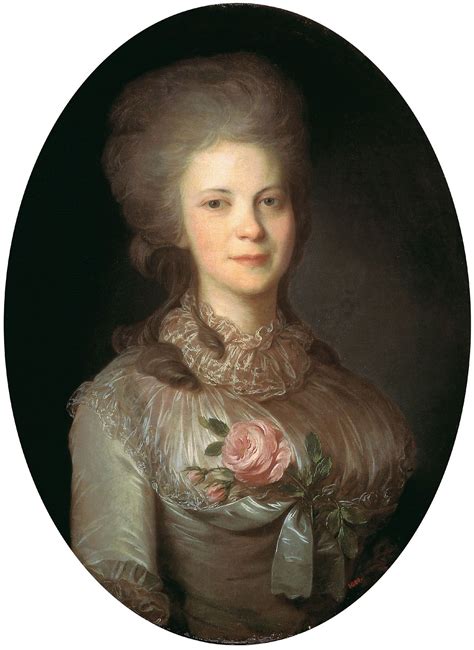 Portrait Of Varvara Surovtseva Painting Fedor Rokotov Oil Paintings