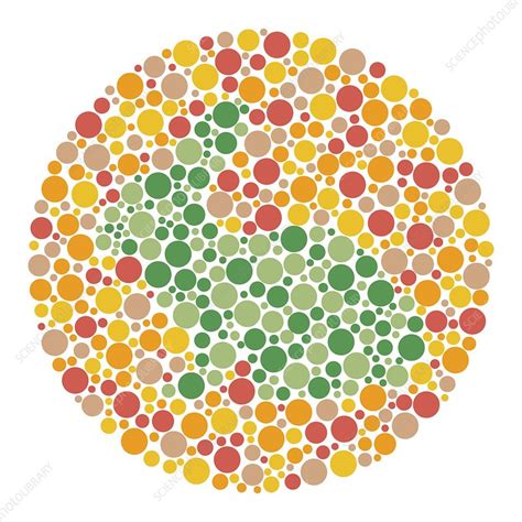 Colour Blindness Test Chart Illustration Stock Image C0497199