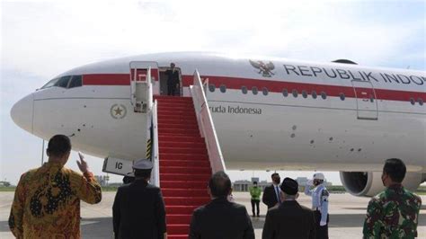 video presiden jokowi kunker ke luar negeri naik pesawat garuda pesawat resmi kemana