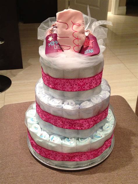 Diaper Cake Simple And Easy Diaper Cake Cake Baby Shower Ts