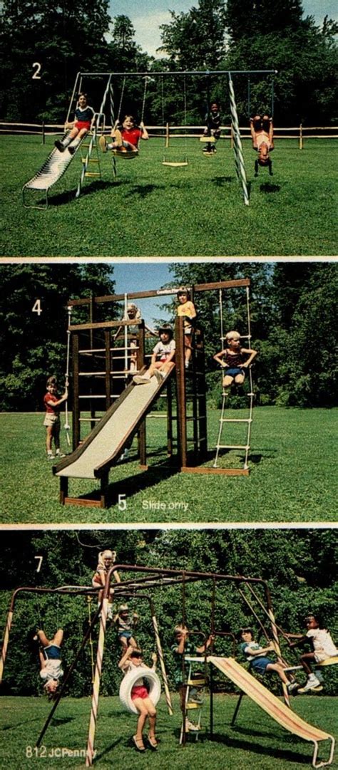 Check Out These 36 Vintage Metal Swing Sets That Offered Backyard Fun