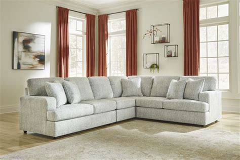 Signature Design By Ashley Playwrite 4 Piece Gray Sectional Big