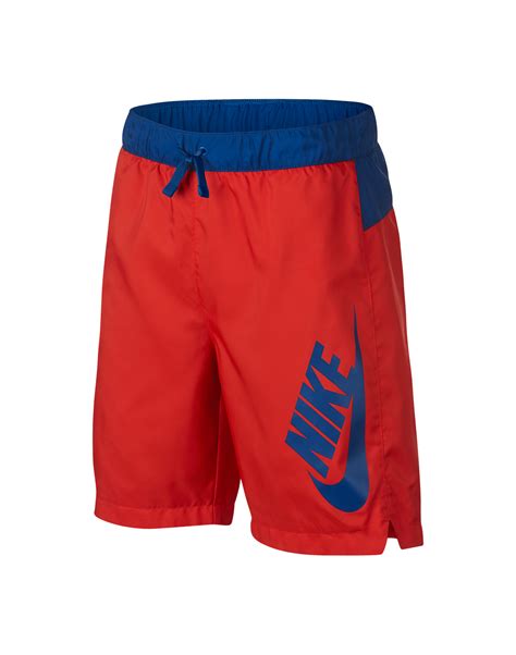 Boys Red And Blue Nike Shorts Life Style Sports