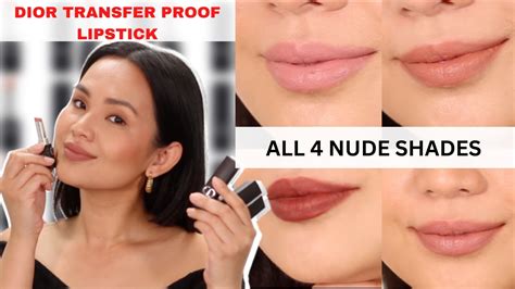 New Dior Rouge Forever Transfer Proof Lipstick Nude Shade Swatches