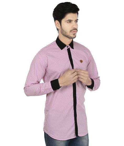 Perky Look Pink Casuals Slim Fit Shirts Buy Perky Look Pink Casuals