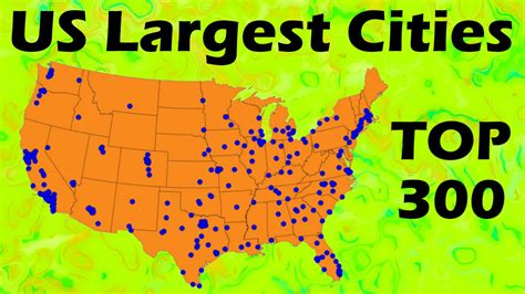 300 Largest United States Cities · Map And Pronunciation Youtube