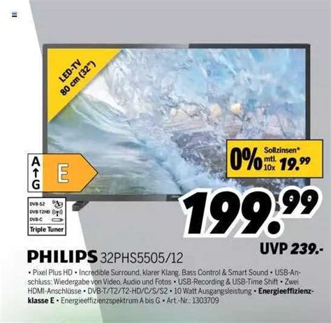 Philips 32phs5505 12 Led Tv Angebot Bei MEDIMAX