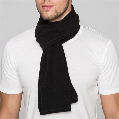Fleece Scarf Black Thermoform Touch Of Modern