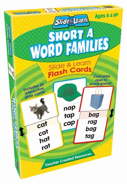 Word Families Flash Cards Slide Short Teacher