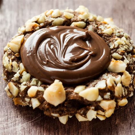 Double Chocolate Hazelnut Thumbprint Cookies Recipe