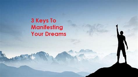 3 Keys to Manifesting Your Dreams - YouTube