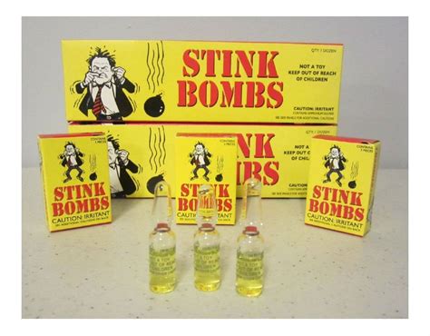 12 X Glass Stink Bombs Bomb Joke Shop Smell Fart Joke Prank Rotten Eggs