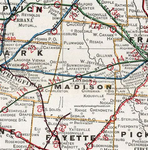 madison county ohio 1901 map london mount sterling south solon big plain plumwood west