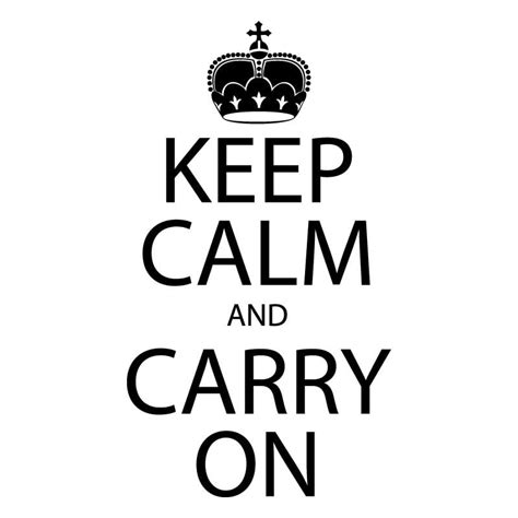 Keep Calm And Carry On Quote Wall Sticker Decal World Of Wall Stickers