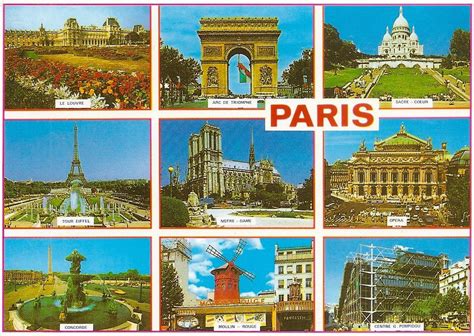 Paris France Carte Postale Kitsch Collection Personnelle