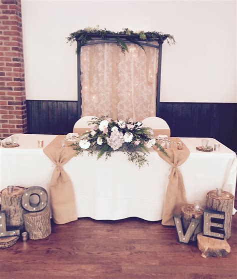 Long Table Wedding Decor Rustic Head Table Wedding Decor