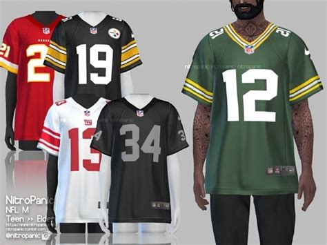 Nfl M The Sims 4 Download Simsdomination Sims 4 Men Clothing