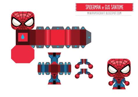 Spiderman Mini Paper Toy Paper Toy Poupées En Papier Vintage Papier Diy