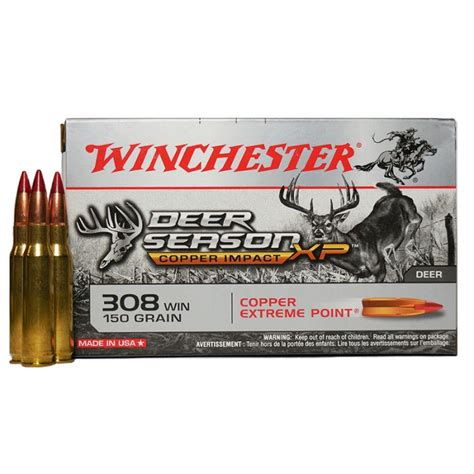 Winchester 308 Win 150 Gr Deer Season Xp Lead Free 20 Rds X308dslf