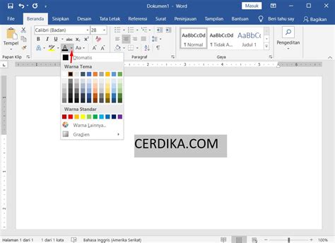 Cara Mengubah Warna Teks Di Microsoft Word Ide Perpaduan Warna My XXX