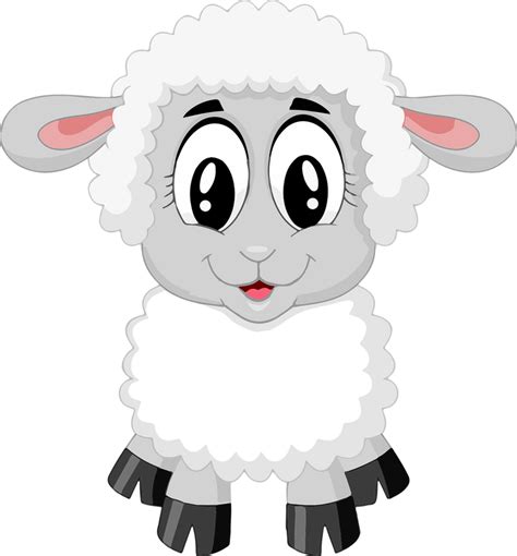 Cute Lamb Sheep Art Print By Stina Animales De Granja Animados