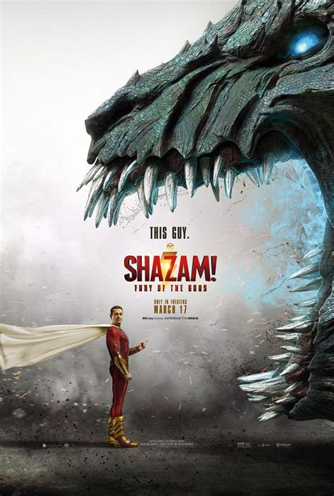 Shazam Fury Of The Gods New Poster Confronts The Titular Hero With A