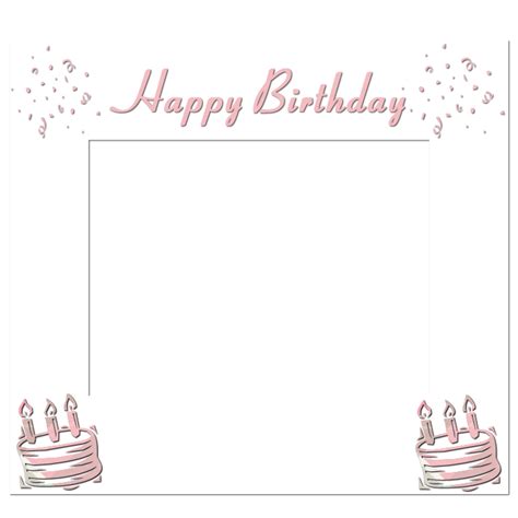 Party Birthday Frame Png Free Download Png Arts