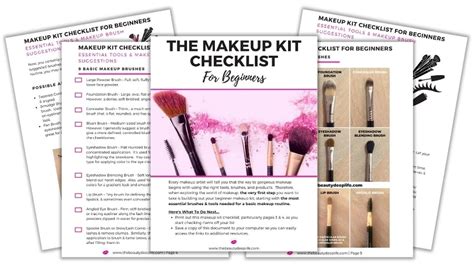 Makeup For Beginners Free Makeup Kit Checklist