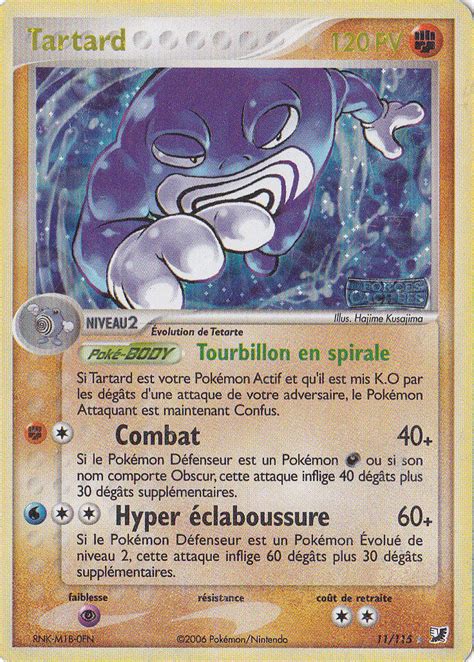 Tartard Holographique Logo Carte Pokémon 11115 Ex Forces Cachées